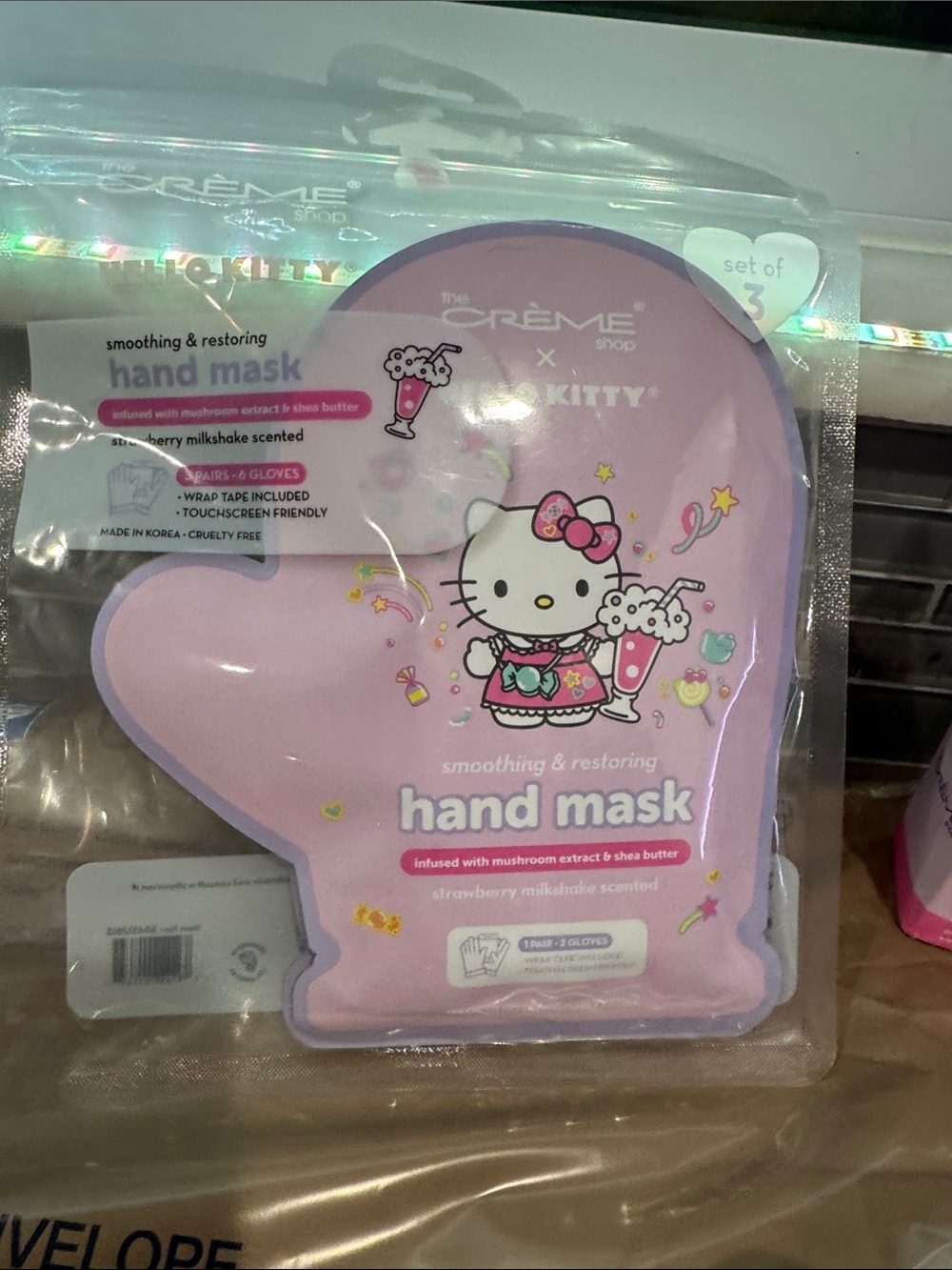 Crème X Hello Kitty Pink Skincare Set with Plush - Picture 2 of 6